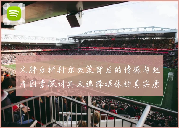 文胖分析科尔决策背后的情感与经济因素探讨其未选择退休的真实原因